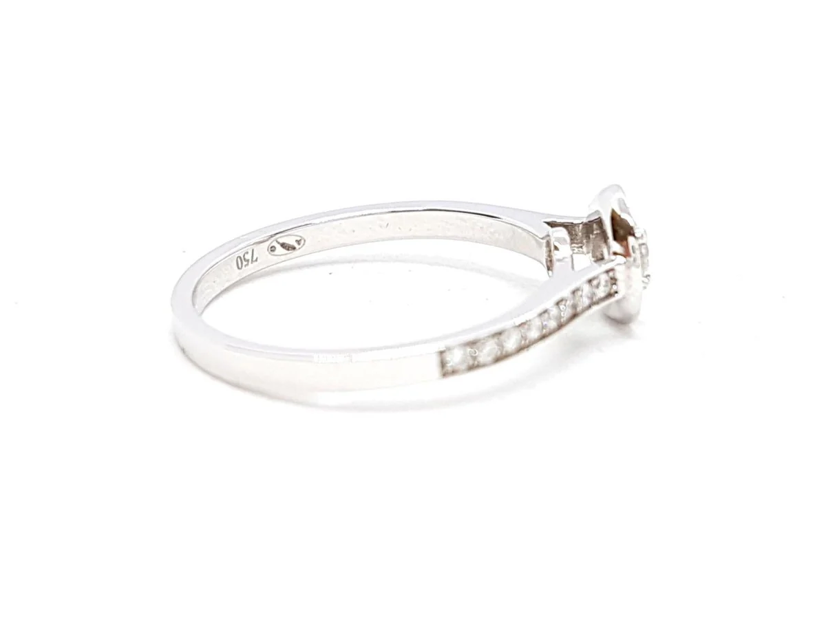 Bague Solitaire Or blanc Diamant - Image 7