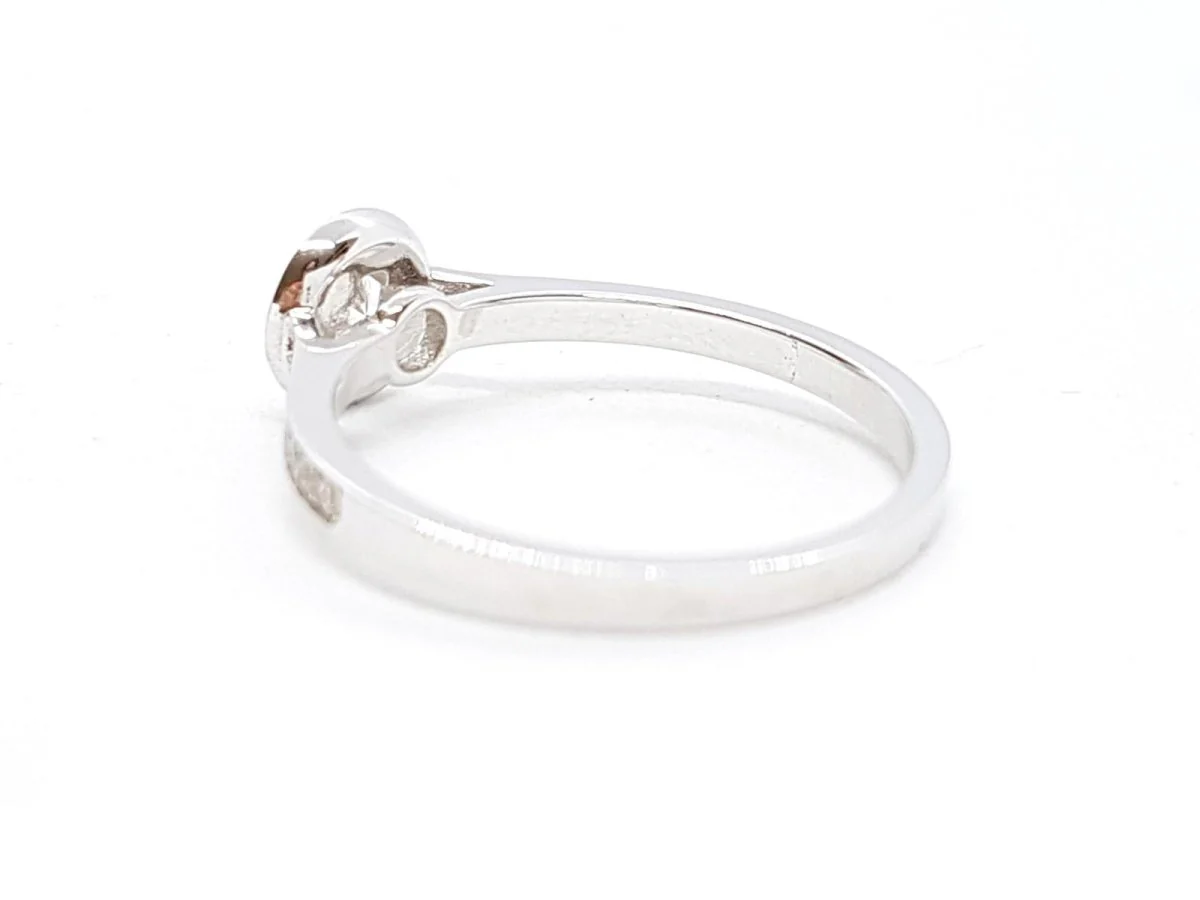 Bague Solitaire Or blanc Diamant - Image 9