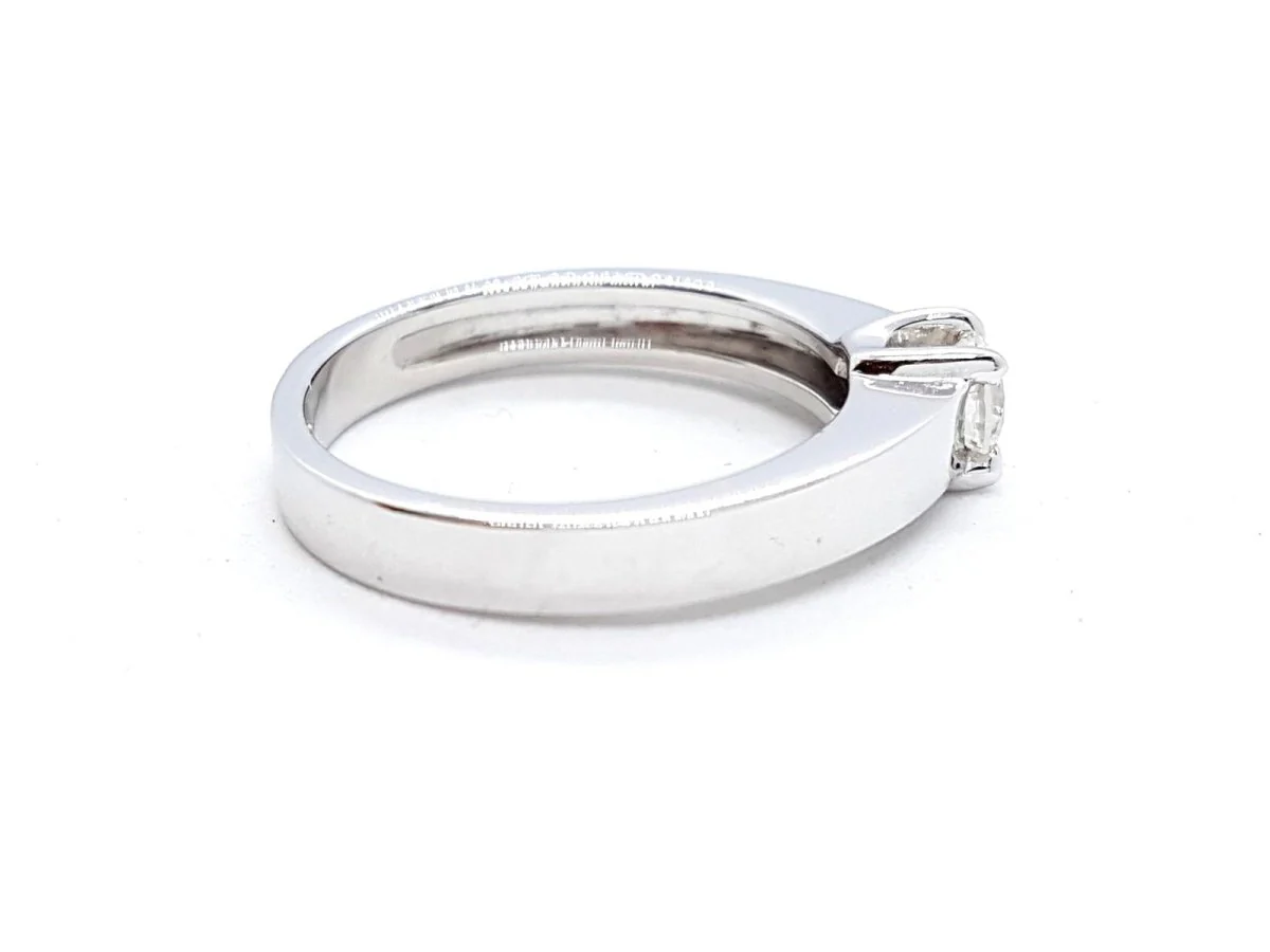 Bague Solitaire Or blanc Diamant - Image 7