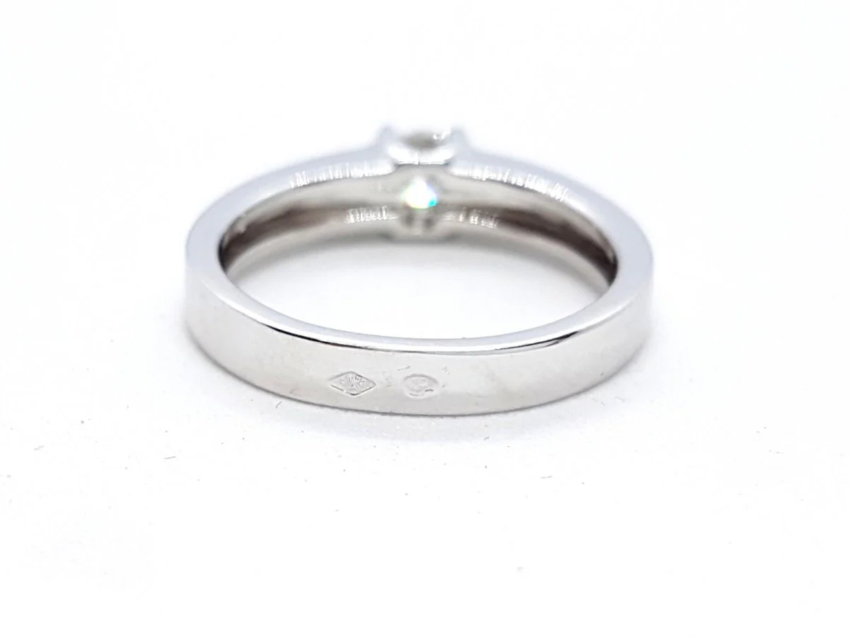 Bague Solitaire Or blanc Diamant - Image 8