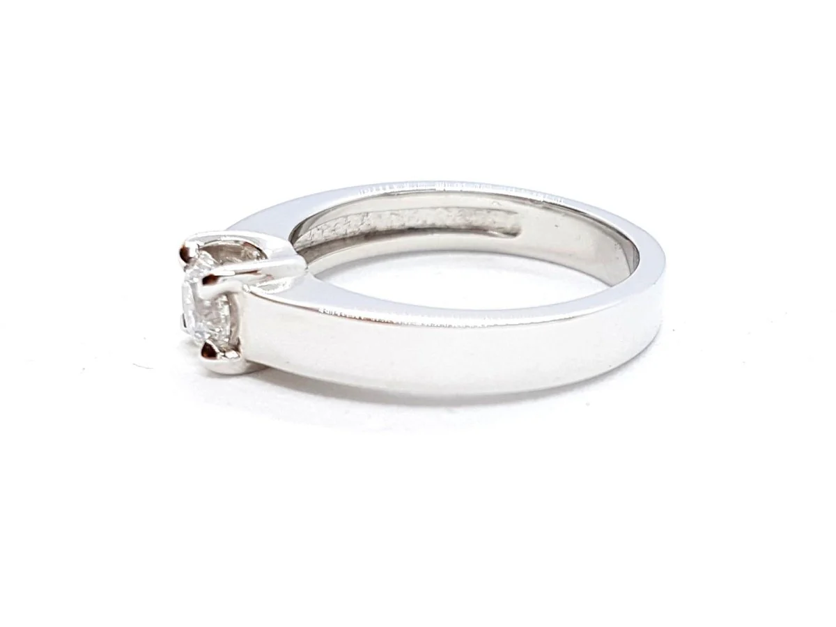 Bague Solitaire Or blanc Diamant - Image 16