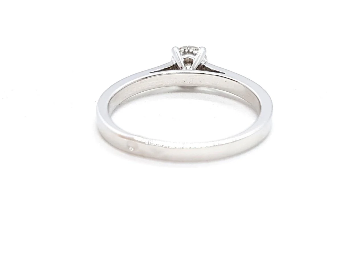 Bague Solitaire Or blanc Diamant - Image 21