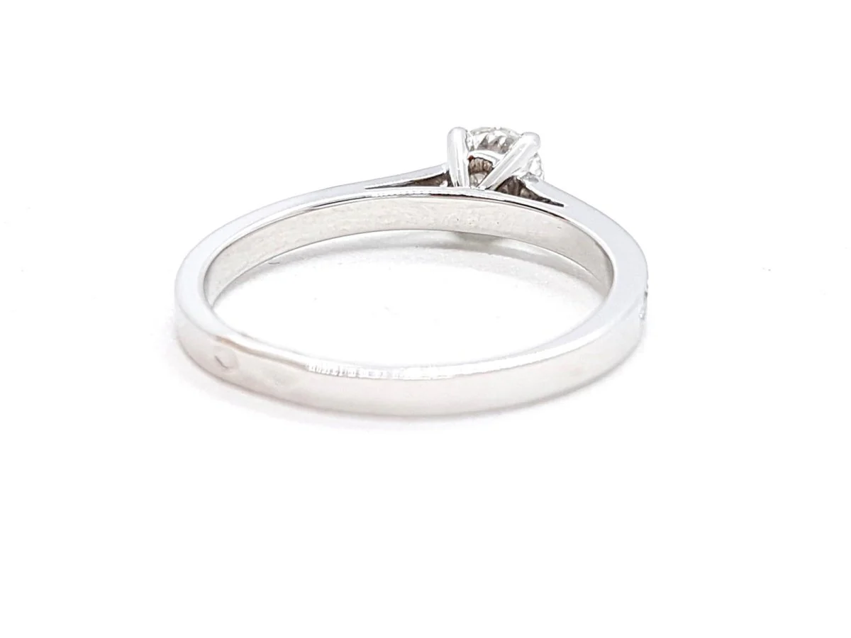 Bague Solitaire Or blanc Diamant - Image 22