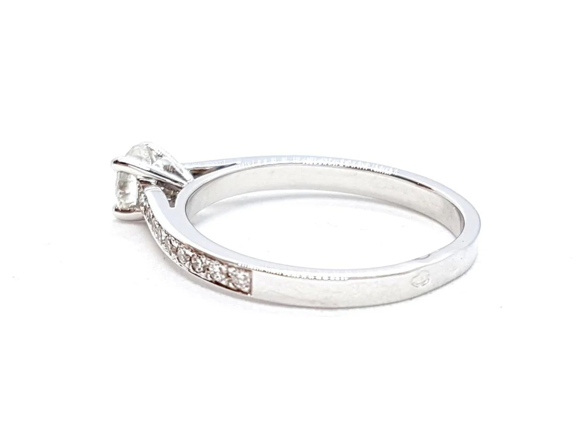 Bague Solitaire Or blanc Diamant - Image 27