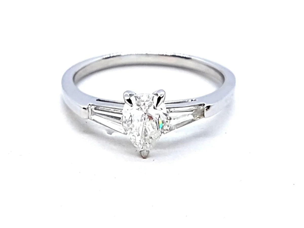 Bague Solitaire Or blanc Diamant - Image 11