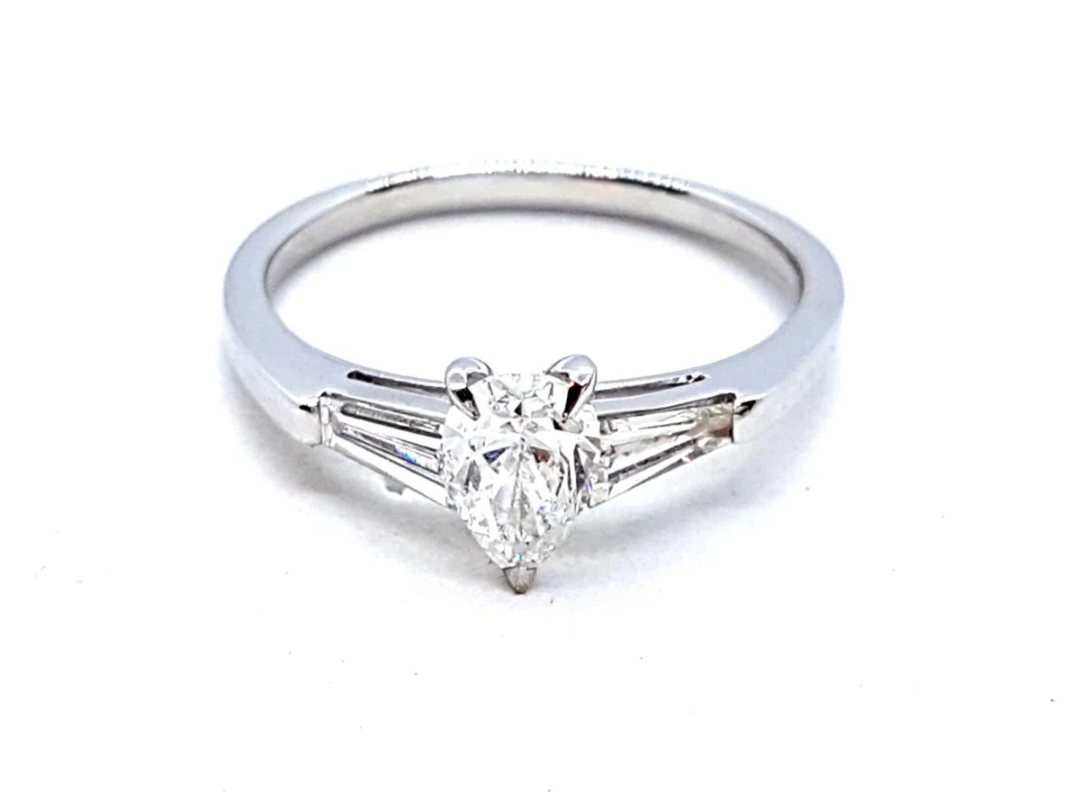 Bague Solitaire Or blanc Diamant - Image 12
