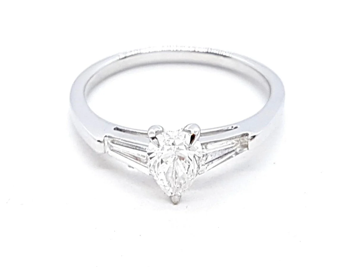 Bague Solitaire Or blanc Diamant - Image 13