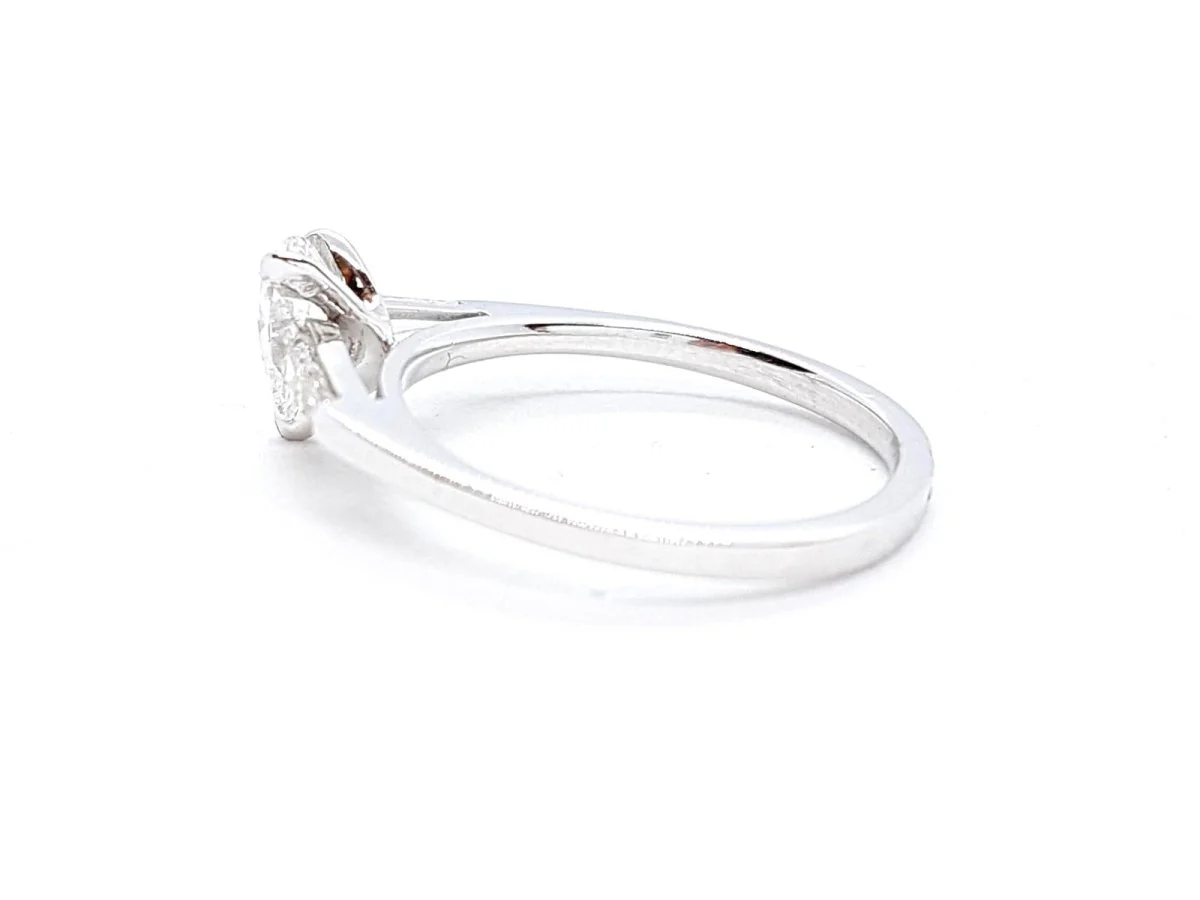 Bague Solitaire Or blanc Diamant - Image 17