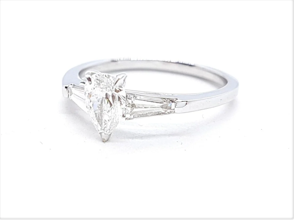 Bague Solitaire Or blanc Diamant - Image 18