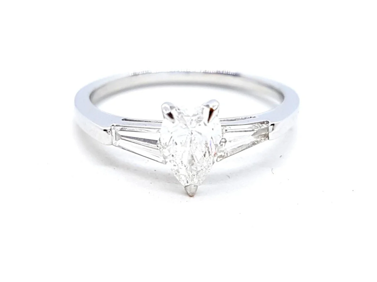 Bague Solitaire Or blanc Diamant - Image 20