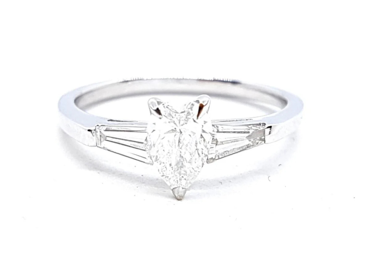 Bague Solitaire Or blanc Diamant - Image 21