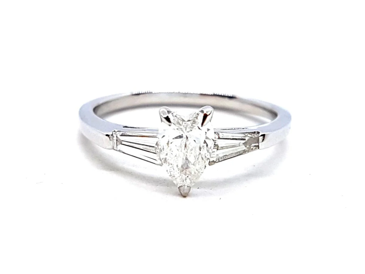 Bague Solitaire Or blanc Diamant - Image 3