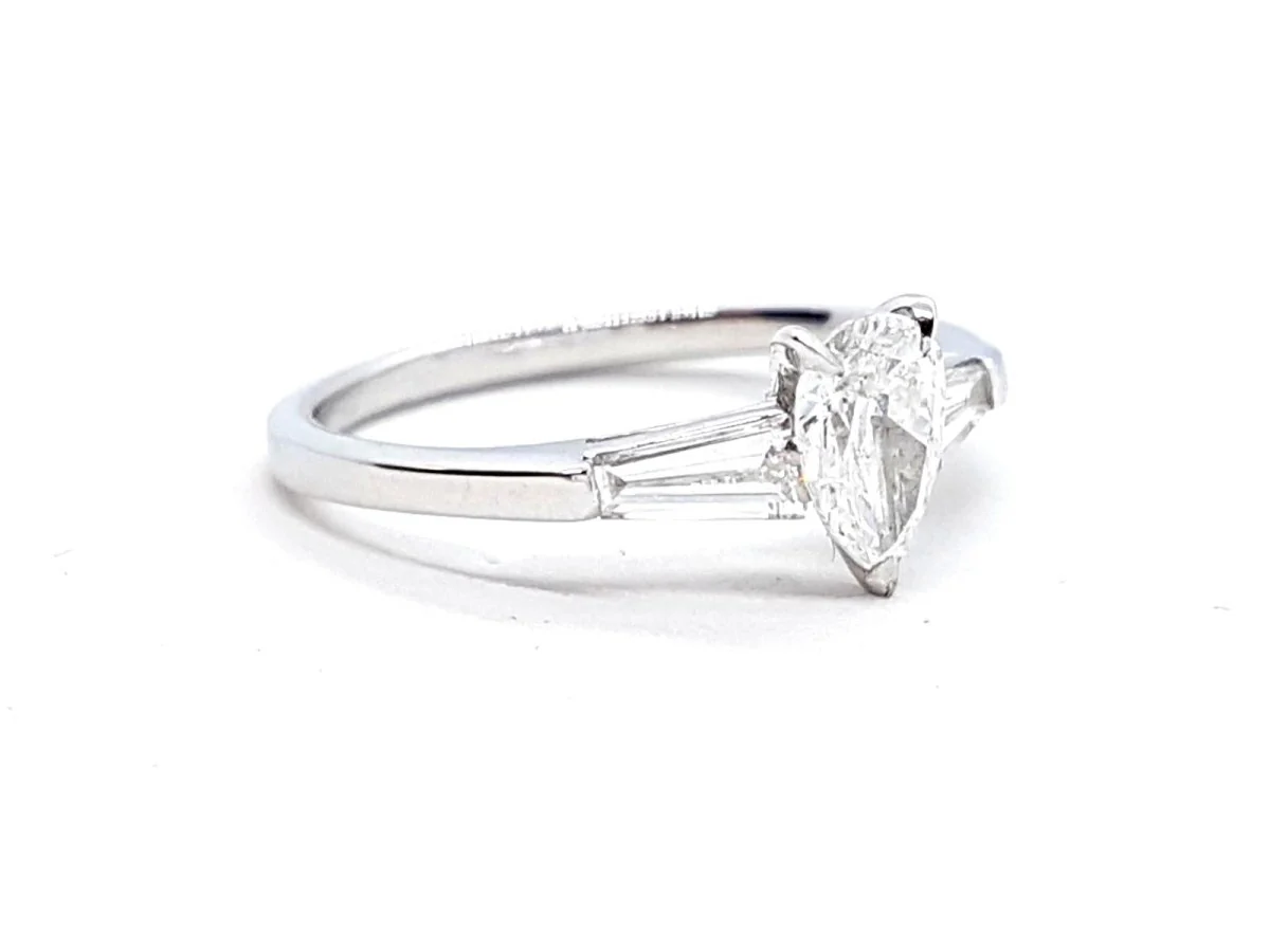 Bague Solitaire Or blanc Diamant - Image 5