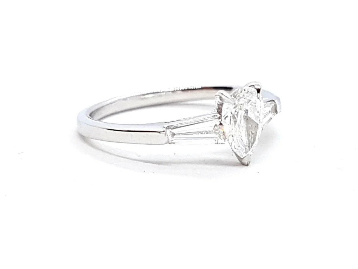 Bague Solitaire Or blanc Diamant - Image 6