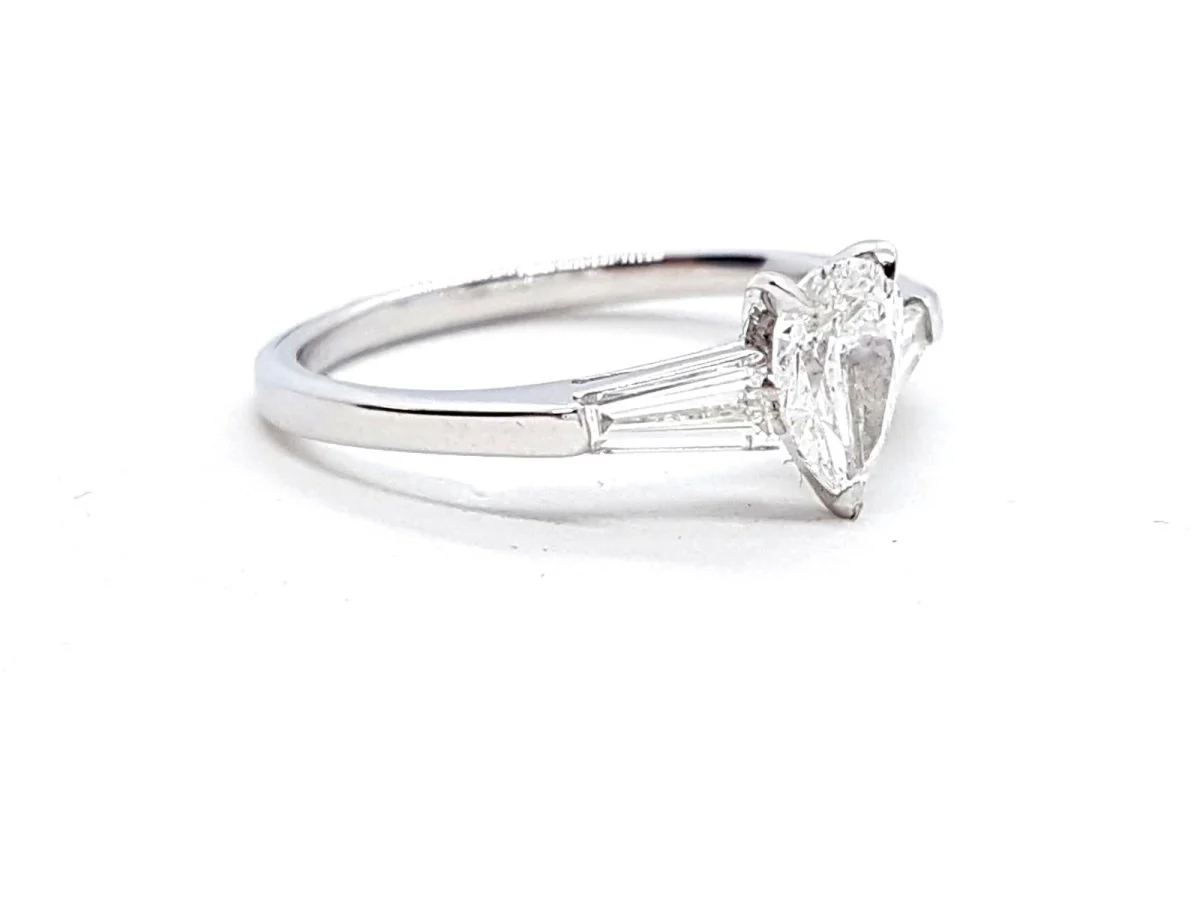 Bague Solitaire Or blanc Diamant - Image 7