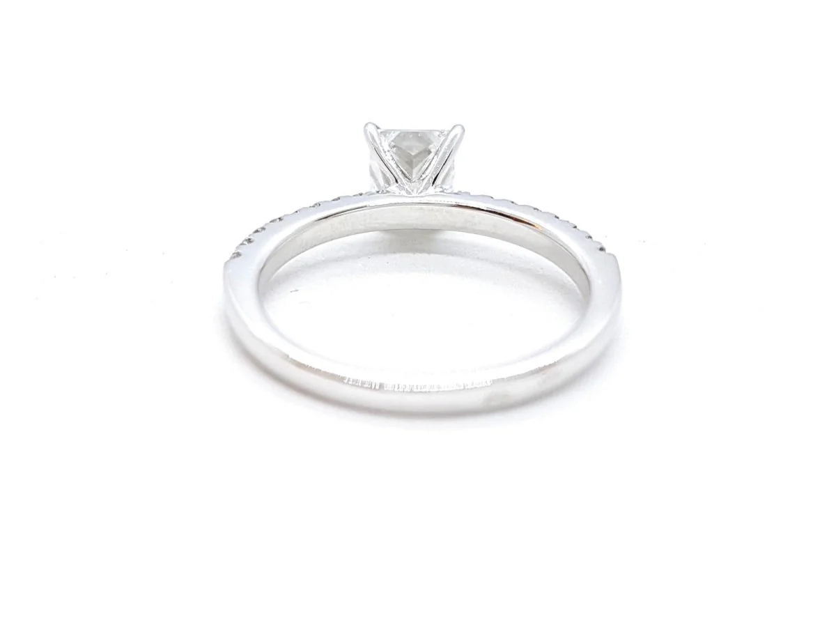 Bague Solitaire Or blanc Diamant - Image 10