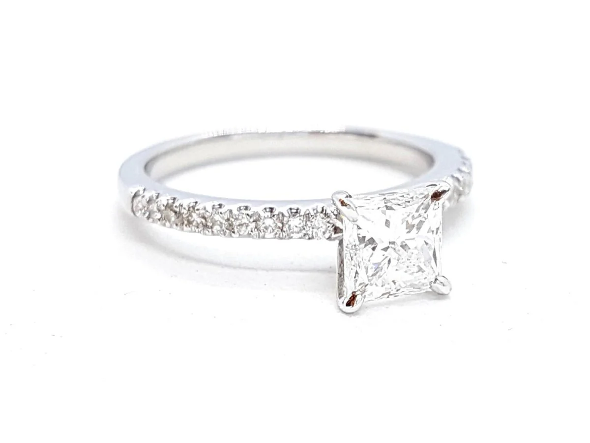 Bague Solitaire Or blanc Diamant - Image 18