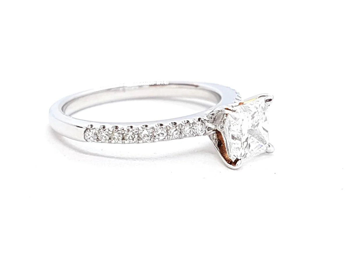 Bague Solitaire Or blanc Diamant - Image 20