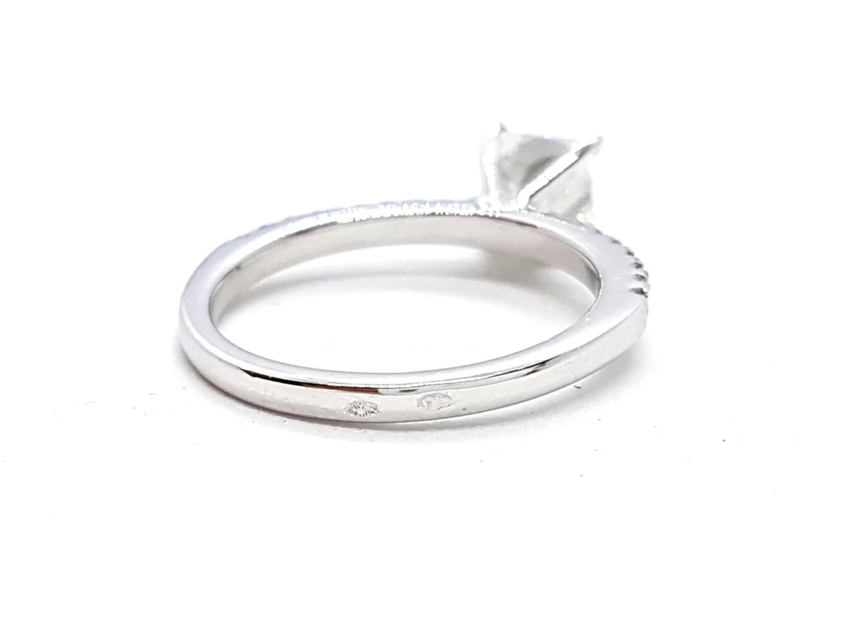 Bague Solitaire Or blanc Diamant - Image 24