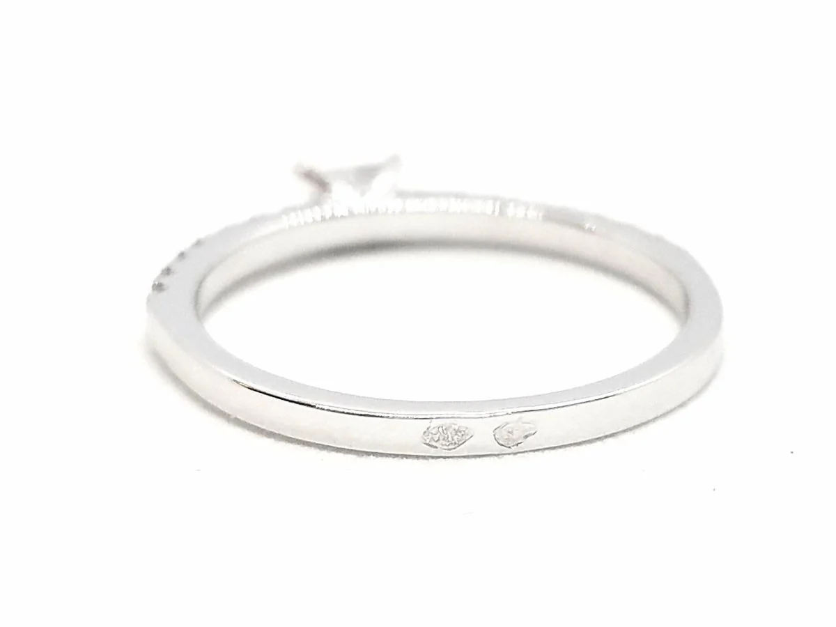 Bague Solitaire Or blanc Diamant - Image 8