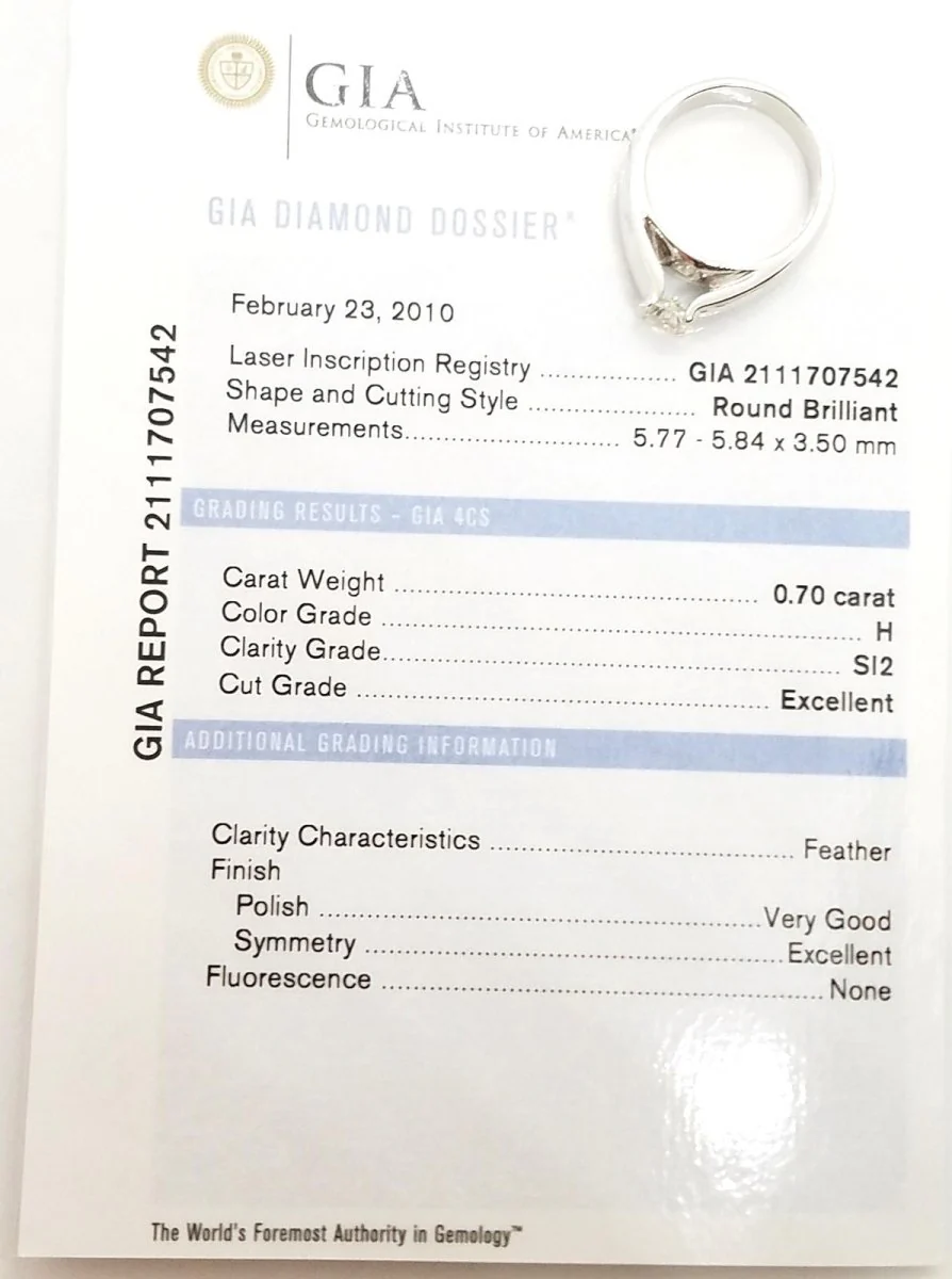 Bague Solitaire Or blanc Diamant - Image 17