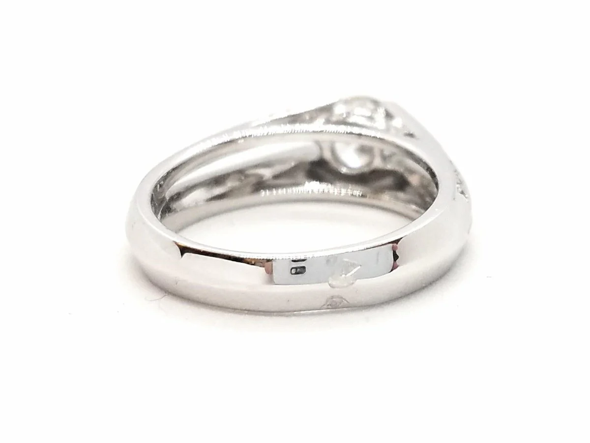 Bague Solitaire Or blanc Diamant - Image 12