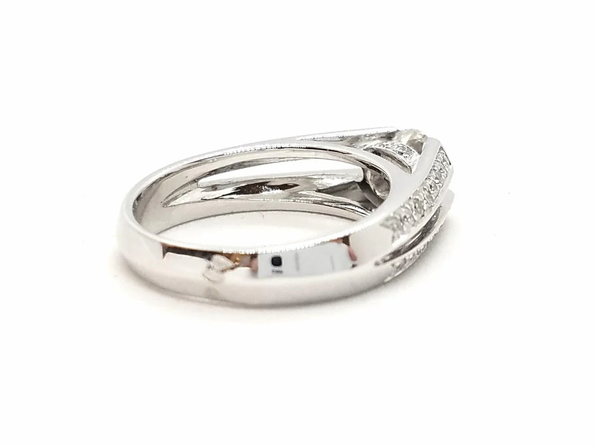 Bague Solitaire Or blanc Diamant - Image 13