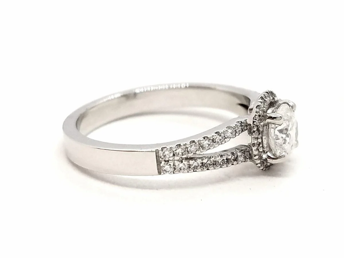 Bague Solitaire Or blanc Diamant - Image 12