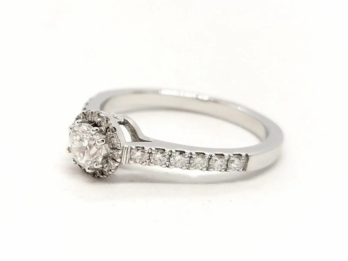 Bague Solitaire Or blanc Diamant - Image 5