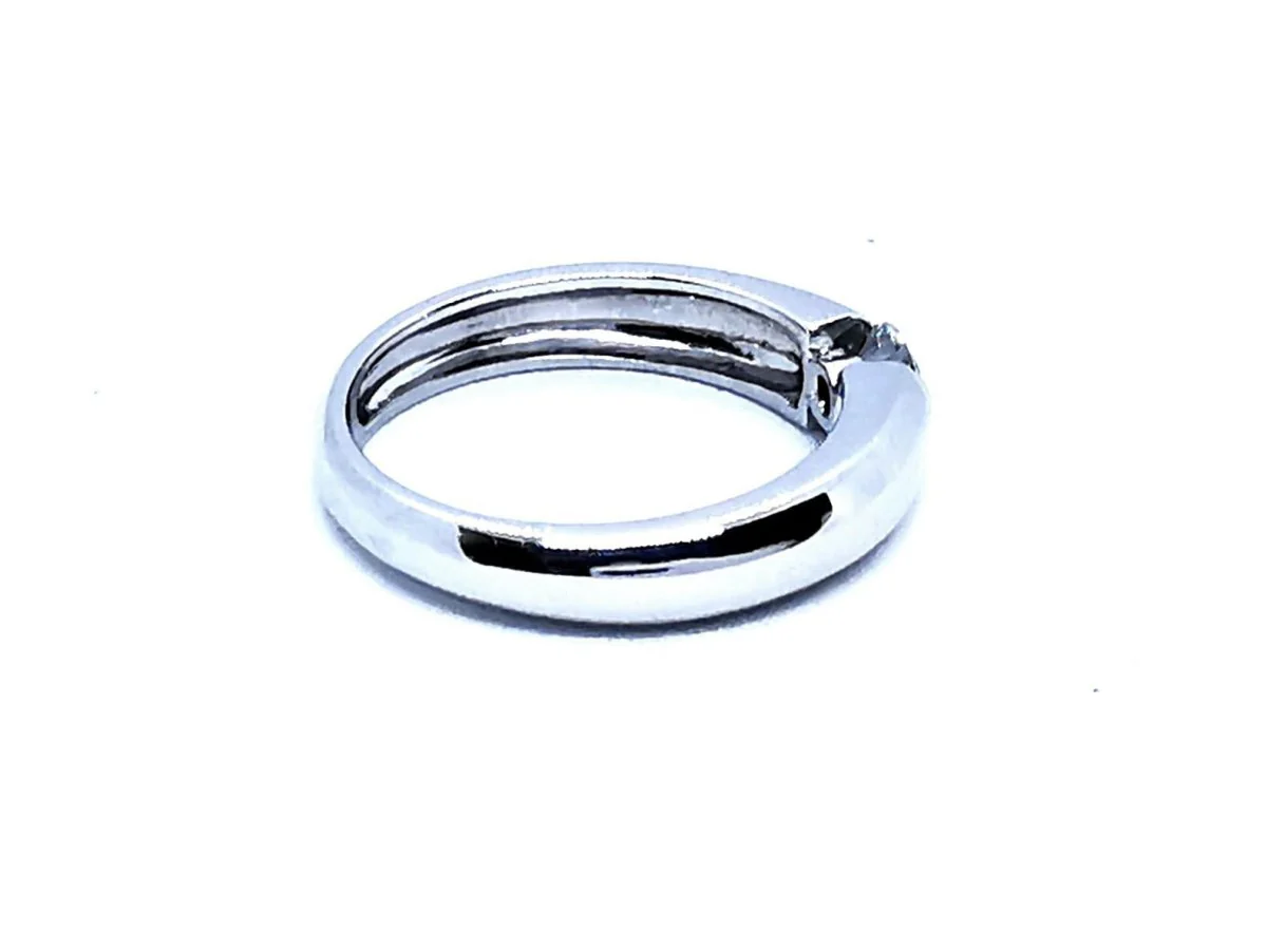 Bague Solitaire Or blanc Diamant - Image 6