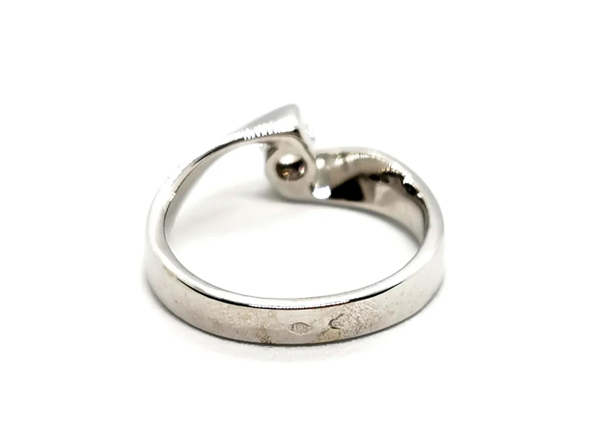 Bague Solitaire Or blanc Diamant - Image 3