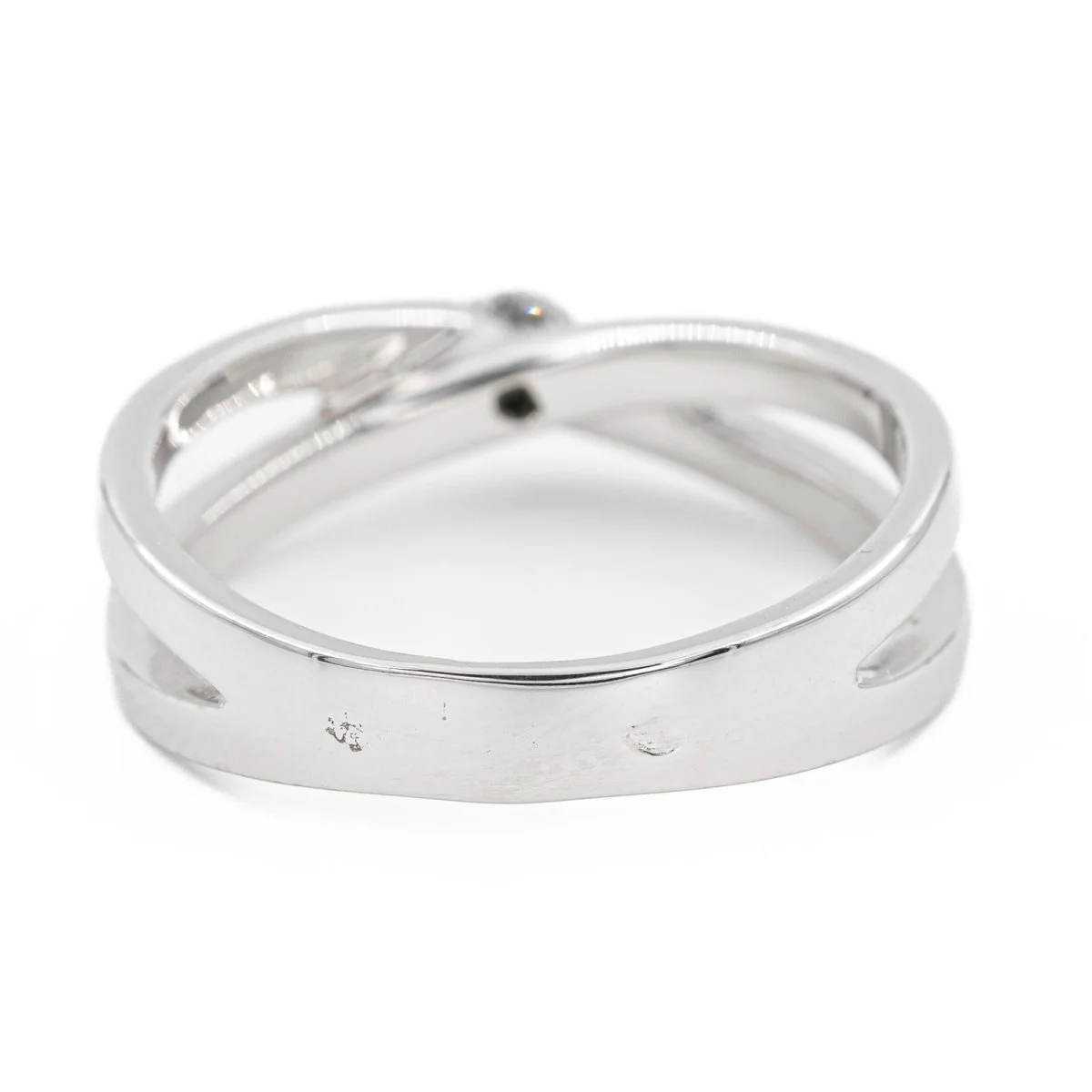 Bague solitaire en or blanc et diamant - Image 4