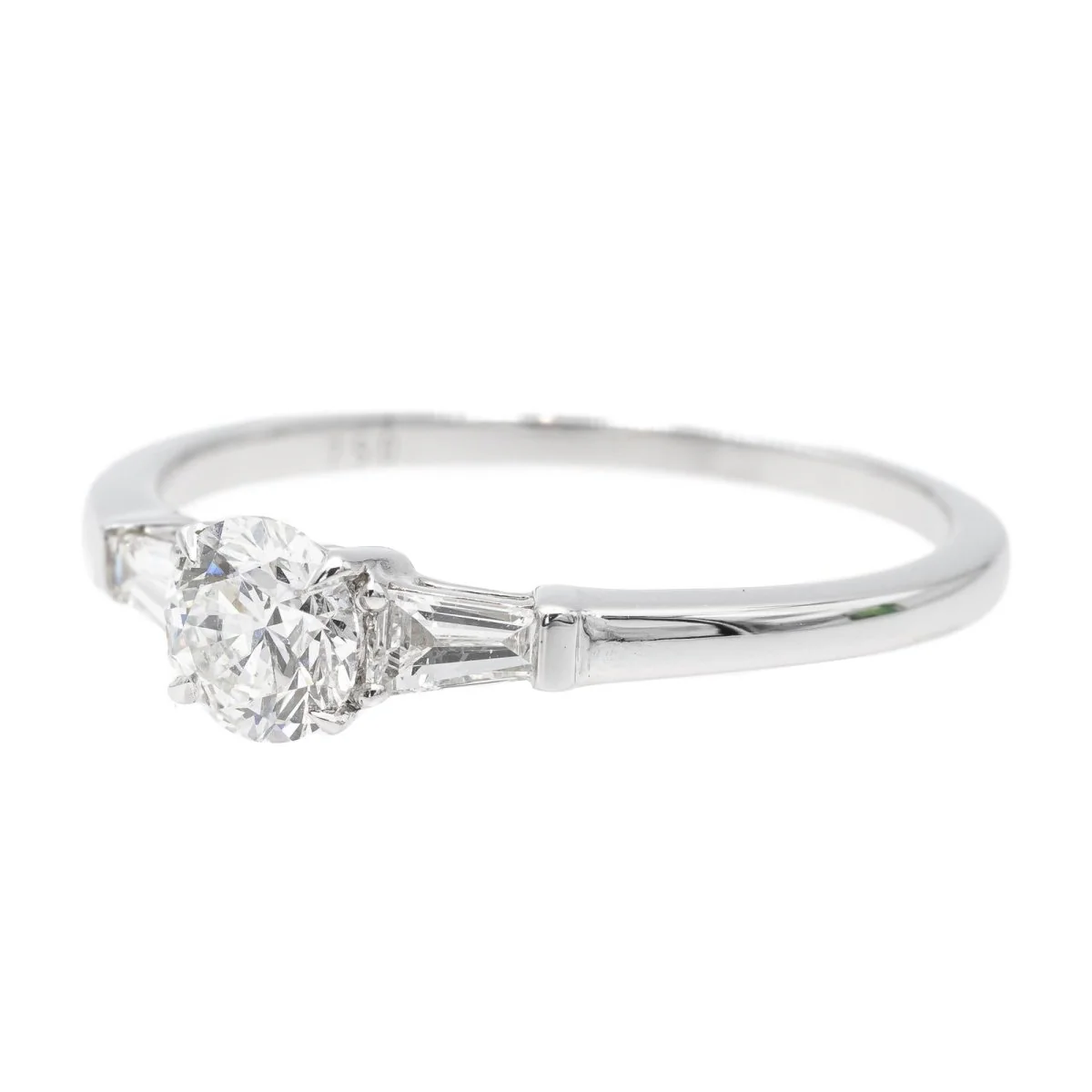 Bague Solitaire Or blanc Diamant - Image 2
