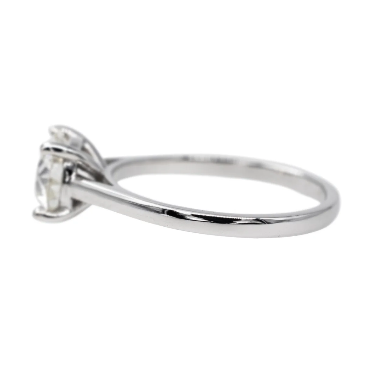Bague Solitaire Or blanc Diamant - Image 4