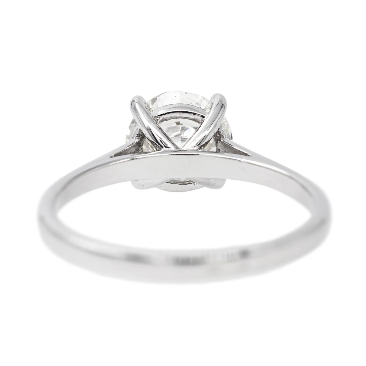 Bague Solitaire Or blanc Diamant - Image 5