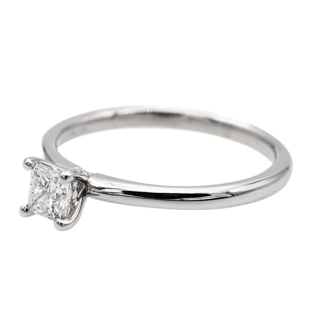 Bague Solitaire Or blanc Diamant - Image 3