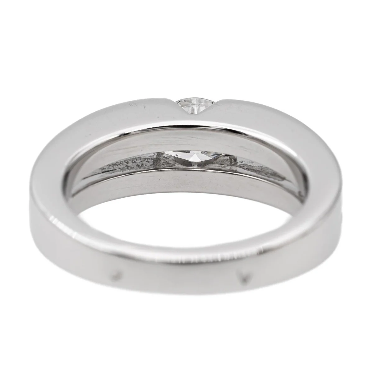 Bague Solitaire en or blanc et diamant - Image 5
