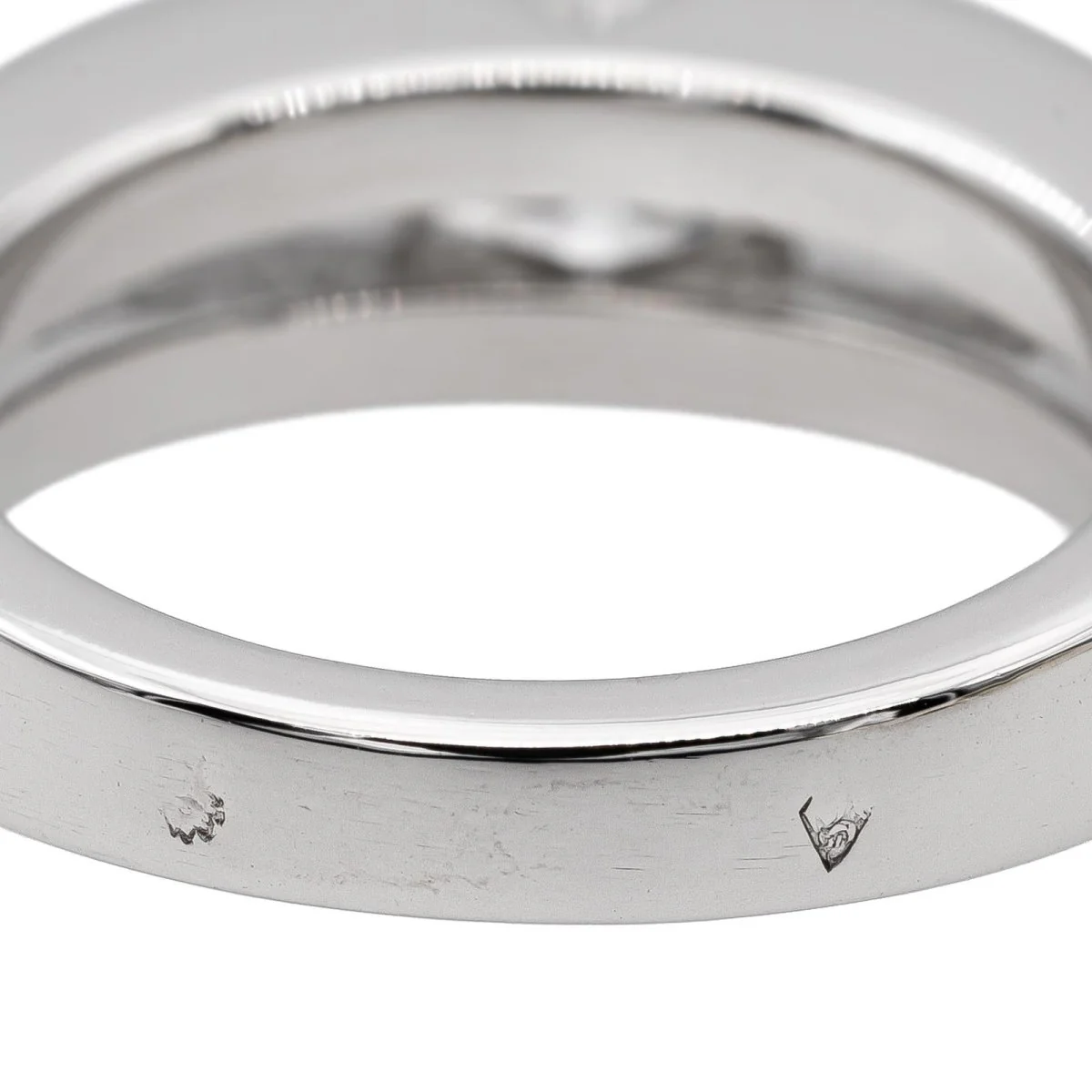 Bague Solitaire en or blanc et diamant - Image 6