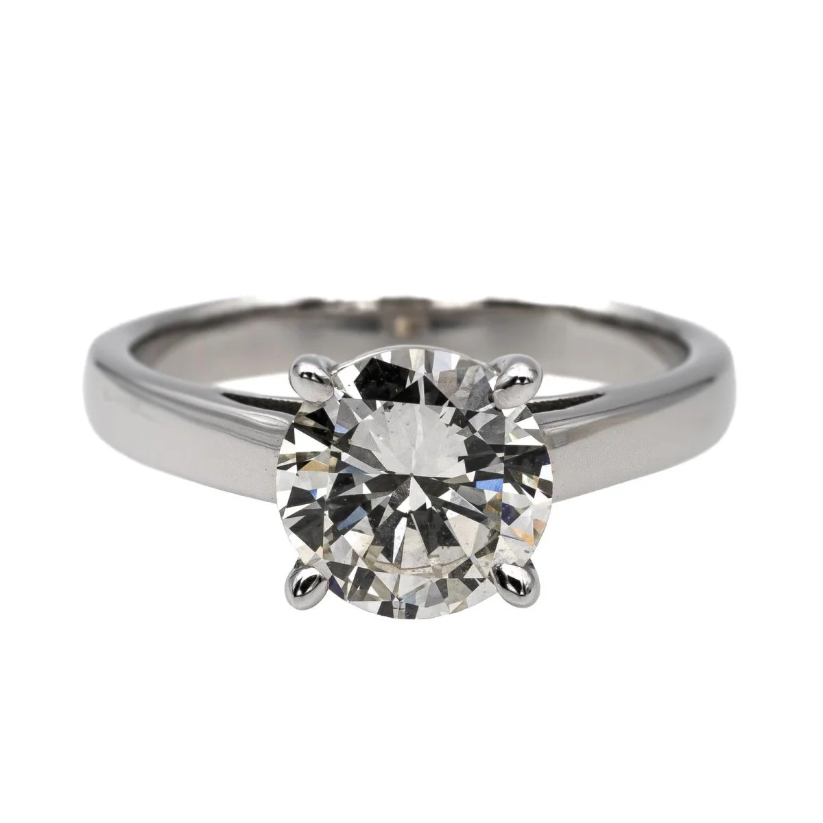 Bague Solitaire Or blanc Diamant