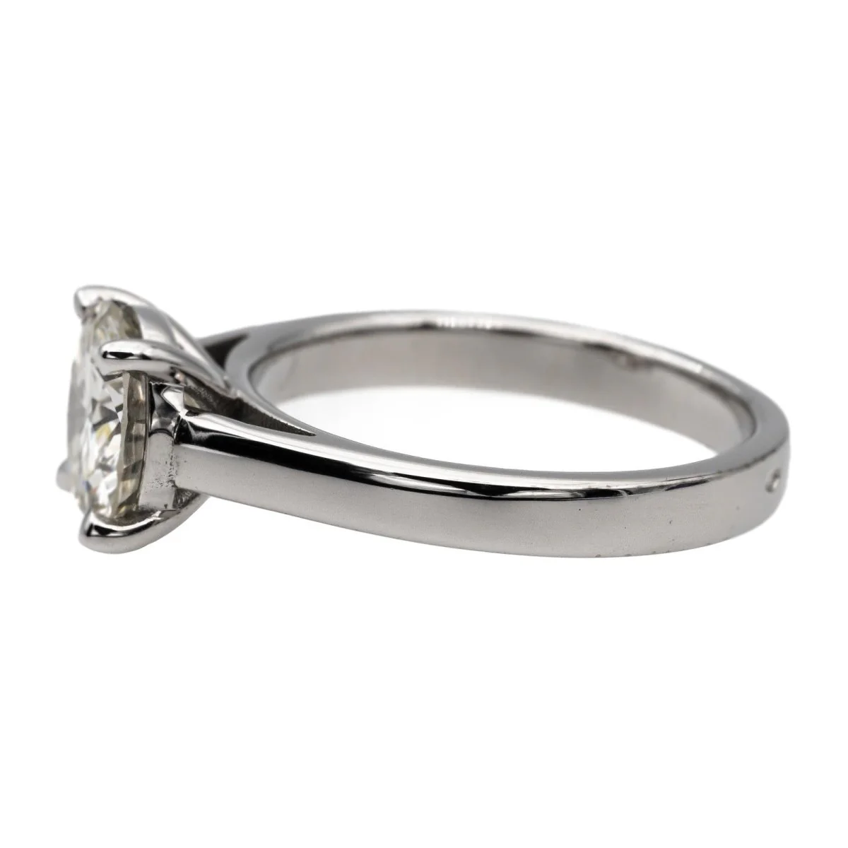 Bague Solitaire Or blanc Diamant - Image 5