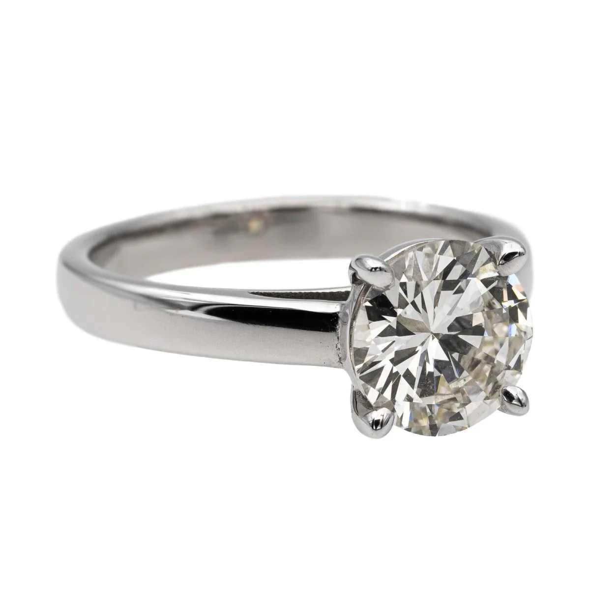 Bague Solitaire Or blanc Diamant - Image 8