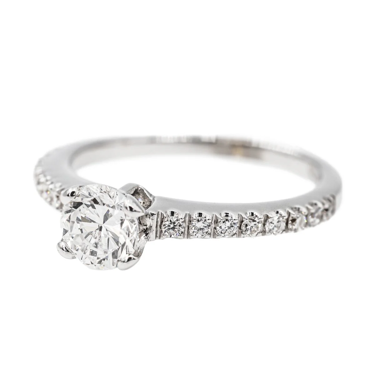 Bague Solitaire en Or blanc et Diamant - Image 3