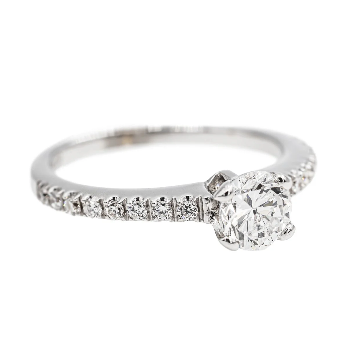 Bague Solitaire en Or blanc et Diamant - Image 6