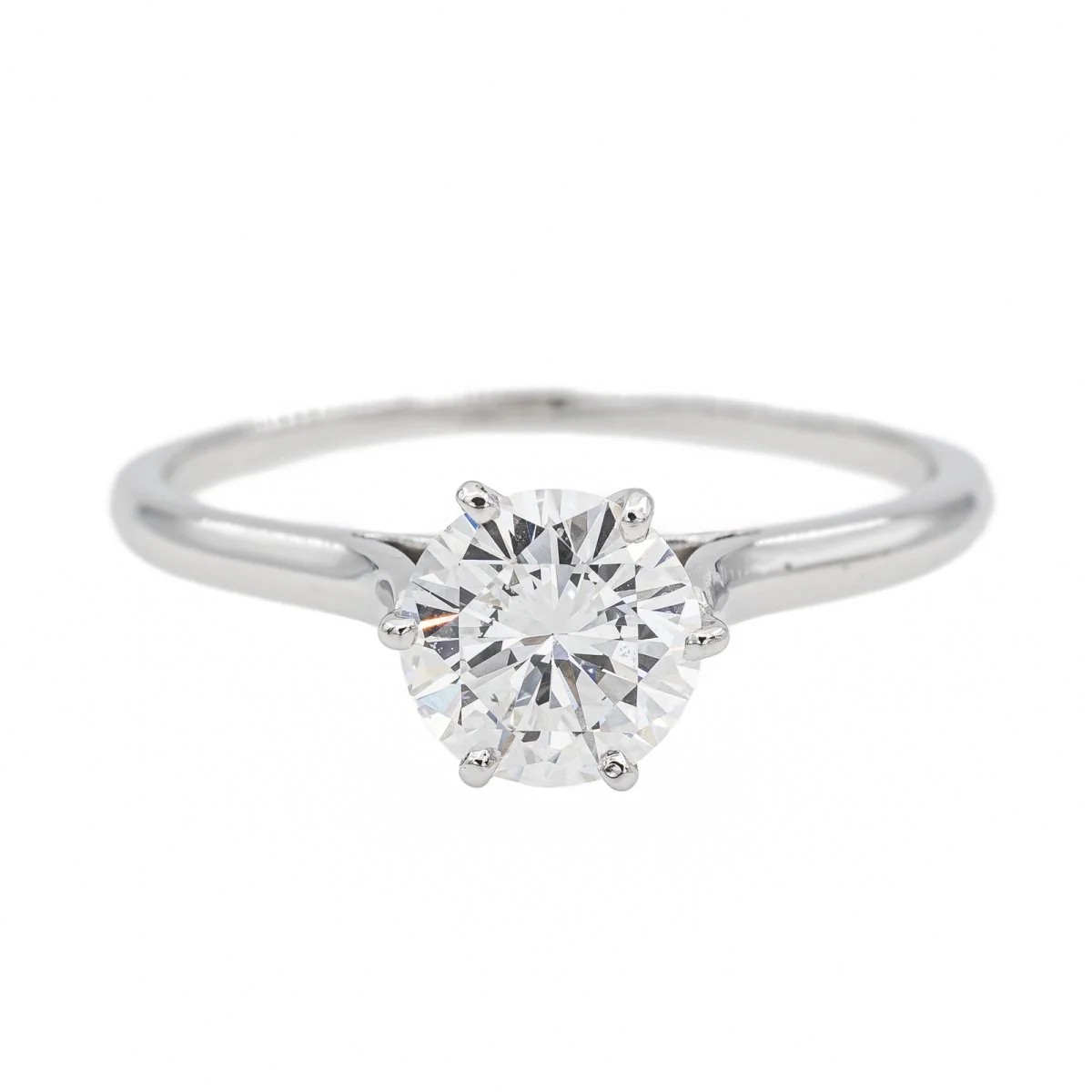 Bague Solitaire en or blanc et diamant