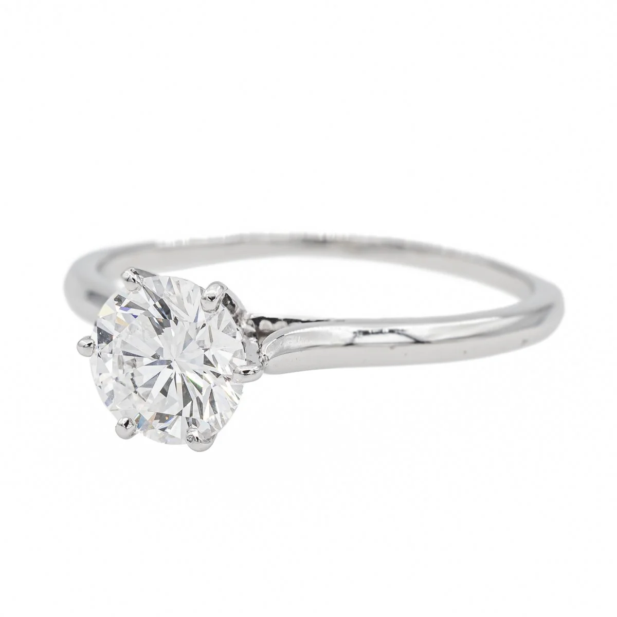 Bague Solitaire en or blanc et diamant - Image 3