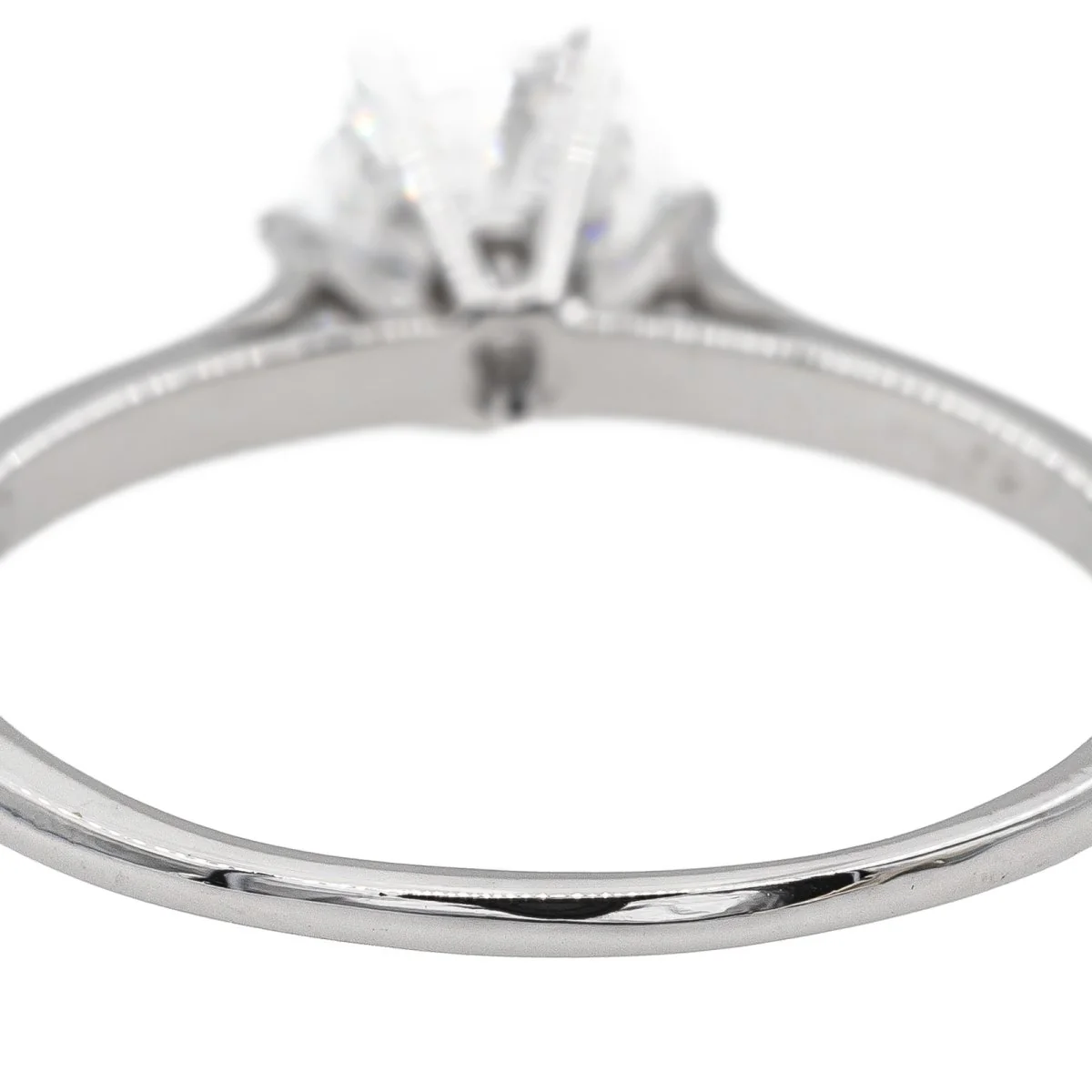 Bague Solitaire en or blanc et diamant - Image 5