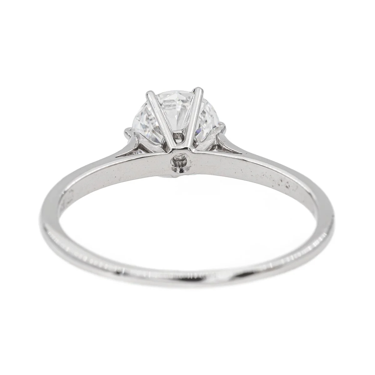 Bague Solitaire en or blanc et diamant - Image 6