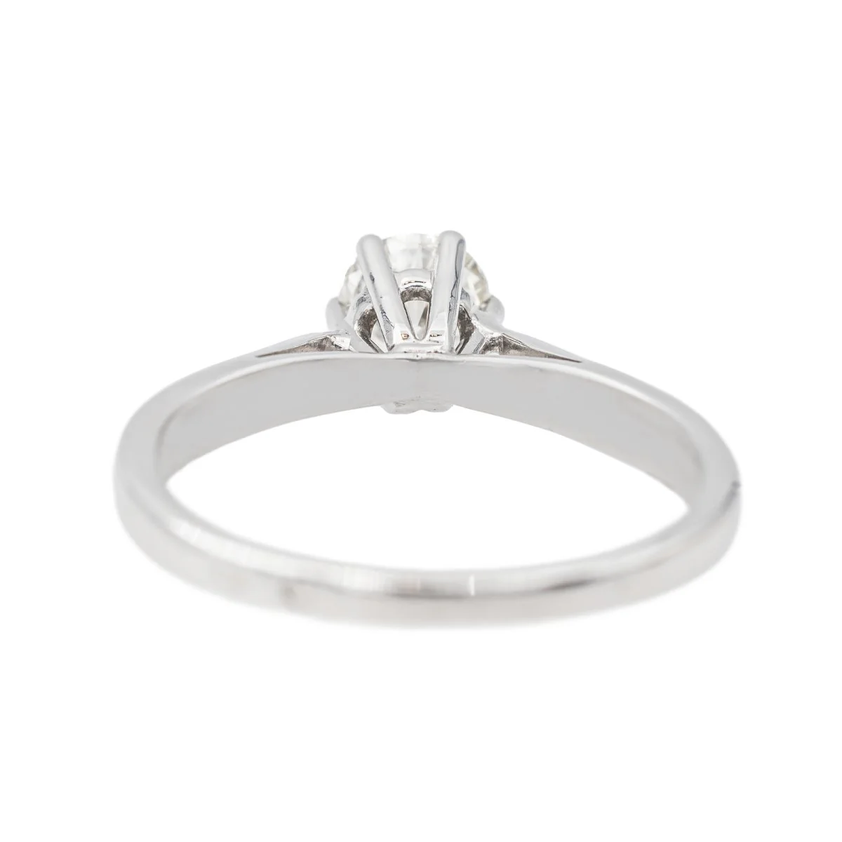 Bague Solitaire Or blanc Diamant - Image 5