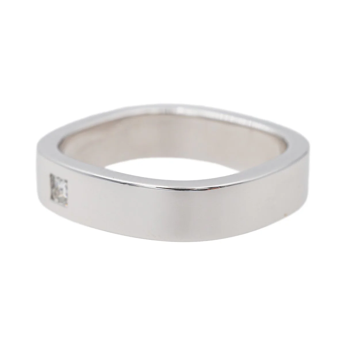 Bague Solitaire Or blanc Diamant - Image 3