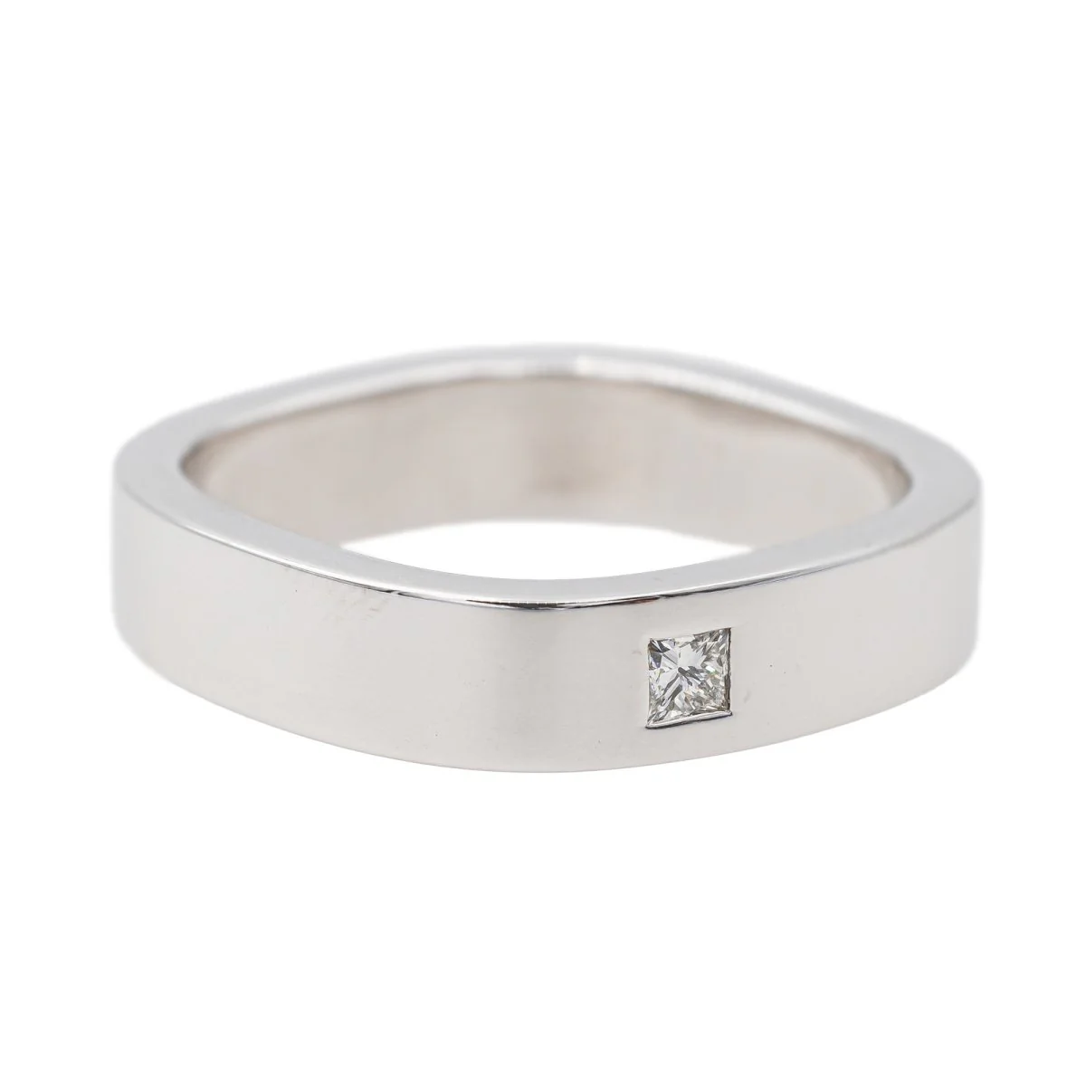 Bague Solitaire Or blanc Diamant - Image 6